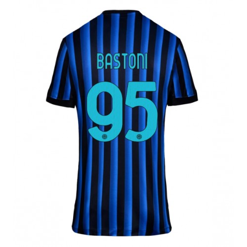 Inter Milan Alessandro Bastoni #95 Replika Hjemmebanetrøje Dame 2025-26 Kortærmet Inter Milan Alessandro Bastoni #95 Replika Hjemmebanetrøje Dame 2025-26 Kortærmet